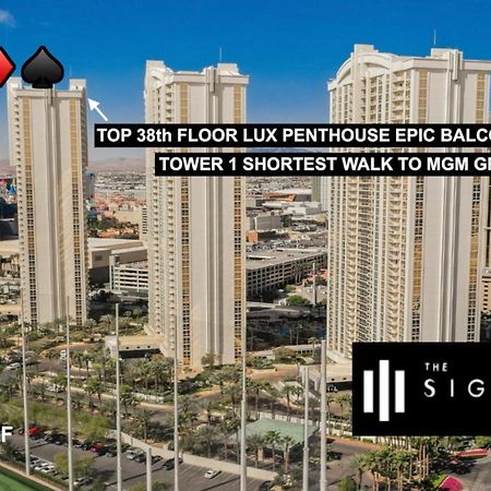 Signature Mgm Top 38Th Floor Penthouse Lux+ Best Balony Strip View Suite + No Resort Fee Las Vegas Eksteriør billede