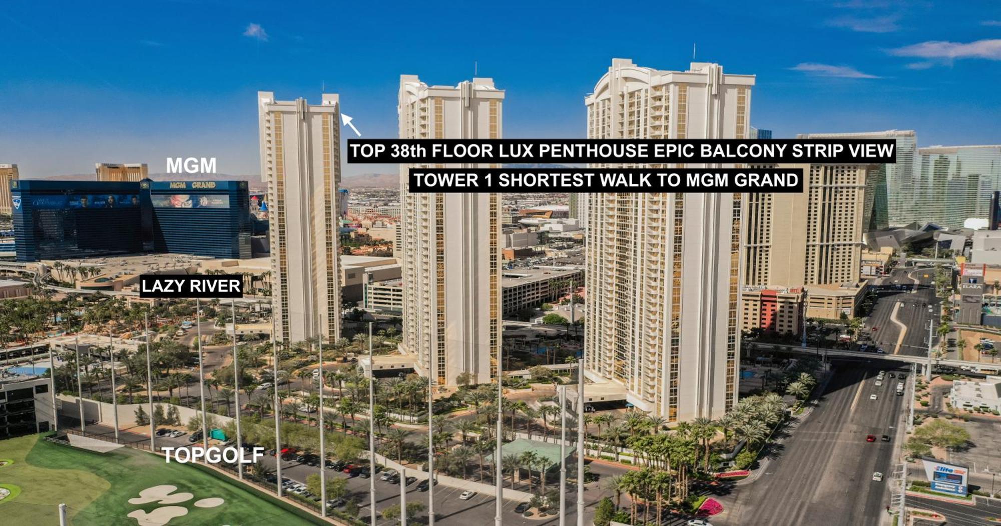 Signature Mgm Top 38Th Floor Penthouse Lux+ Best Balony Strip View Suite + No Resort Fee Las Vegas Eksteriør billede